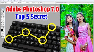 Photoshop 70 Top 5 Secret  photoshop ki top 5 amazing tips and tricks  every photoshop user [upl. by Loutitia]