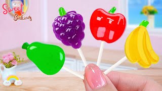 🍒Tiny Fruit Rainbow Jelly🍋Beautiful Miniature Rainbow Jelly Cake Decorating Ideas🍈Sweet Baking🍉 [upl. by Nonaihr]