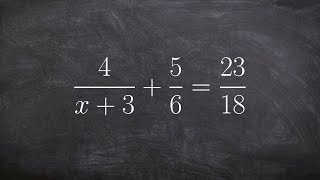 Solving an equations with rational expressions [upl. by Nedry]