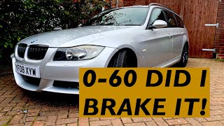 BMW e91 330d stage 1 remap DPF EGR swirl flap deleteis it worth it amp how fast 060 [upl. by Shermy]