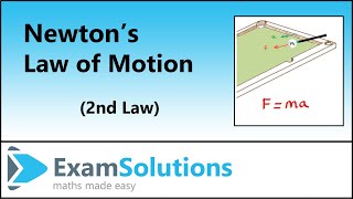 Newtons 2nd Law of Motion  Fma  ExamSolutions [upl. by Jenny]