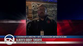 19 nov 2024 Clausuran bar clandestino y hotel sin resolución sanitaria en Calama [upl. by Nirrep]