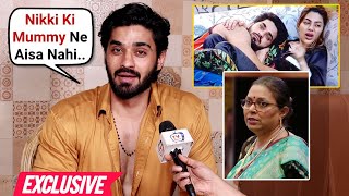 Arbaz Patel Shocking Reaction On Nikki Tamboli Mother Engagement Video Bigg Boss 18  EXCLUSIVE [upl. by Zelig92]