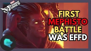 First Mephisto Match in CC  Marvel Strike Force  MSF [upl. by Pals812]