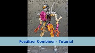 Transformers Legacy Wreck N Rule Fossilizer Combiner Spindle Masterdominus amp Winfinger Tutorial [upl. by Lesya]