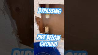 Bypassing A Leaking Copper Pipe Below Ground  Leak Repair  Ultra Plumbing amp Drain Cleaning [upl. by Langbehn]