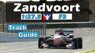 iRacing F3 Zandvoort Track Guide  1275  2024 Season 1 [upl. by Guido]