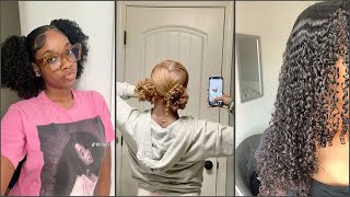 55 Minutes of Natural hairstyles blackbraids hairstyles 10klikes naturalhairstyles viralvideo [upl. by Meldon808]