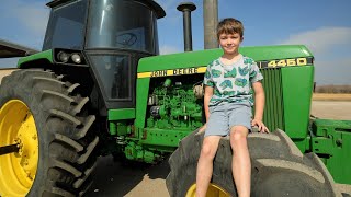 A day on the farm with Hudson and his tractors  Tractors for kids [upl. by Meghann]