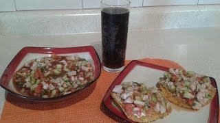 CEVICHE DE PESCADO ESTILO SINALOA by ANGY [upl. by Oimetra]