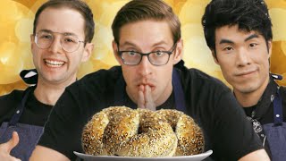 The Try Guys Cook Bagels Without A Recipe [upl. by Anauqahs]