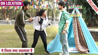 Yeh Rishta Kya Kehlata Hai  Abhir Ki Deewani Hui Kiara Krish Bana Bada Fan  On Location [upl. by Mosa]