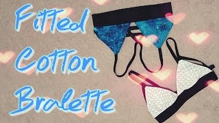 DIY Cotton Bralette [upl. by Noremac334]