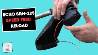 Echo SRM225 How to restring a speed feed Weed Eater [upl. by Eiramaneet745]