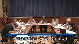 Vergennes City Council June 30 2009 [upl. by Lehman]