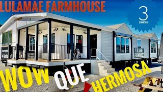 ‼️VENTA d CASAS MÓVILES BARATAS •LULAMAE FARMHOUSE 32X70• Home Tour  Precios De USA‼️ [upl. by Adnopoz]