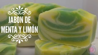 Cómo hacer JABÓN de MENTA y LIMÓN 🌱🍋 [upl. by Mosi]