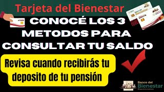 Como consultar saldo de tu tarjeta Bienestar [upl. by Chloe]