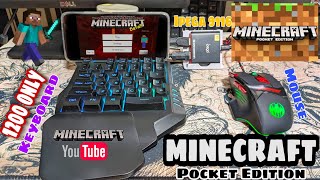 MINECRAFT Mobile Keyboard and Mouse using IPEGA 9116 [upl. by Nyraf]