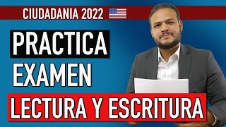 EXAMEN DE CIUDADANIA AMERICANA  LECTURA Y ESCRITURA [upl. by Krenn]