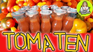 Schnell viele Tomaten haltbar machen Passata  Saft [upl. by Gasper]