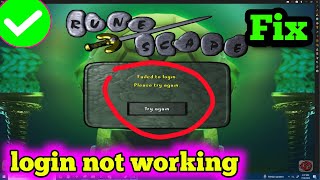 Fix RuneScape Failed to login not working RuneScape game launch not working Server down [upl. by Einahpetse765]