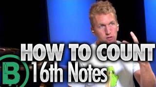 How To Count Sixteenth Notes  Beginner Drum Lessons [upl. by Culliton]