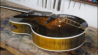 Making an Adjustable Neck Archtop Guitar Full Build [upl. by Sunday]