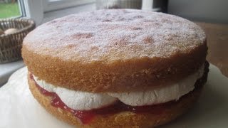 Victoria Sponge Cake How to [upl. by Lennox]