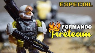 FORMANDO UN FIRETEAM 1  Halo Mega Construx [upl. by Naliorf350]