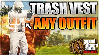 GTA 5 Online  How To Get The Trash Vest On Any Outfit Patch 169 GTA V Clothing Glitches EASY [upl. by Rickert]