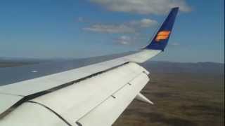 B757200W Icelandair Landing in Reykjavik Keflavik airport BIKF [upl. by Ratcliff872]