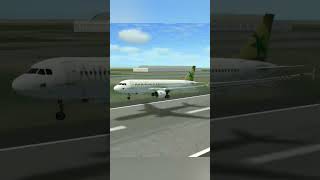 💚Smooth landing💚  Pakistan🇵🇰🇵🇰 rfs rfsgameplay rfsflight aviation airsial airbus shorts [upl. by Adrahs969]