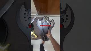 Real dhal talwar sword in india best for wall hanging decoration [upl. by Airdnekal]