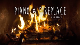 Relaxing Piano Music and Fireplace 247  Sleep Meditate Study Relax Stress Relief [upl. by Arehc]