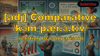 adj Comparative meaning relating to comparison with 5 examples [upl. by Akina422]