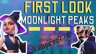 FIRST LOOK Moonlight Peaks DEMO  Farming VAMPIRE Style [upl. by Kcir]