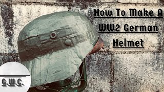 How to make a WW2 German helmet M35 M40 M42 [upl. by Nnaitak]