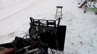 This is a custom built plow for mini skid steer [upl. by Milson]