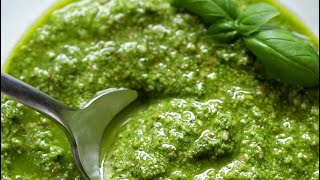 Como hacer el pesto casero sin piñones [upl. by Cesaro]