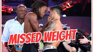 UH OH Lemos MISSED WEIGHT by 6 pounds vs Keyshawn Davis [upl. by Queena]