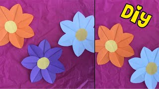 DIY BLOEM MAKEN VAN PAPIER MAKKELIJK ✿ Bloem vouwen ✿ Papieren bloemen maken ✿ Knutselwerkje [upl. by Nerradal]