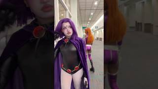 Youre Excused Hollowcoded raven starfire cosplay [upl. by Atikram]