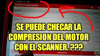 COMO CHECAR COMPRESION DEL MOTOR CON EL SCANNER [upl. by Adlemi926]