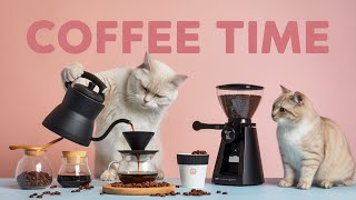 ☕ Coffee Time Jazz with Cats Smooth Jazz amp Cozy Vibes for for Working Studying Sleeping [upl. by Llevram]