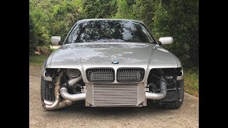 2001 BMW 740IL 60 LS Swap Big Single Turbo Dyno [upl. by Lois]