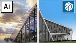 Ai Rendering Architecture SketchUp 2024 New Ai Plugin [upl. by Yroc]