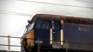 class 57310 Pride of Cumbria top speed over viaduct [upl. by Euqnomod]