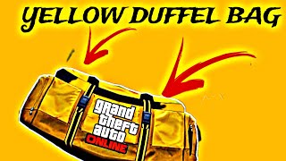 GTA 5 ONLINE YELLOW DUFFLE BAG GLITCH [upl. by Malan]