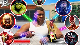 GTA 5  Franklin Trying Avengers New Watch To Become New Avenger in GTA 5  GTA 5 Mods [upl. by Akinaj]